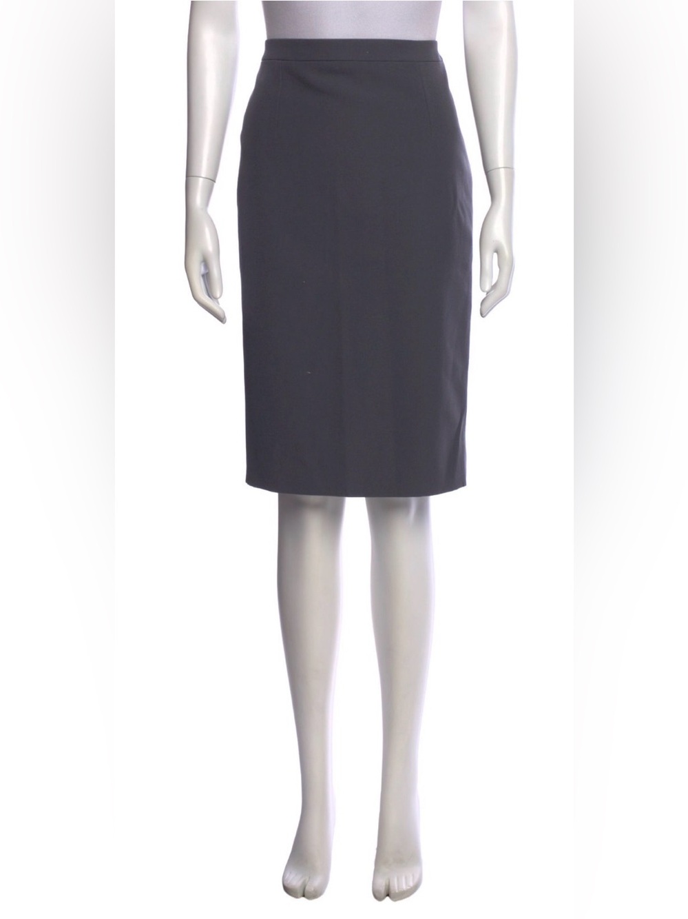 Andrew Gn Black Virgin Wool Pencil Skirt - Sleek Tailored Workwear